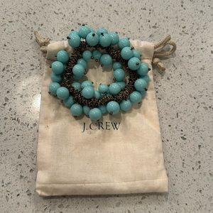 J. Crew turquoise beaded bracelet
